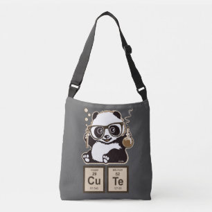 Upptäckt gulligt för kemi panda axelväska