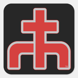 Upptäckt maskinvara -rh- Stickers Fyrkantigt Klistermärke