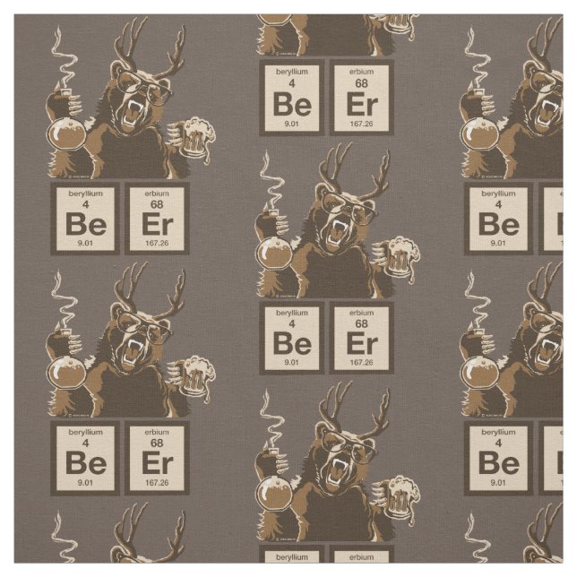 Upptäckt öl för kemi björn tyg (Provkarta)