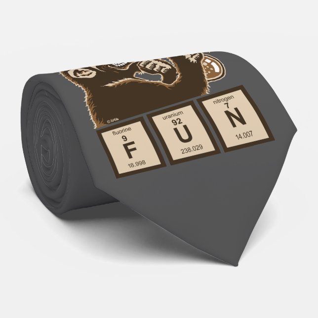 Upptäckt roligt för kemi apa slips (Rullad)