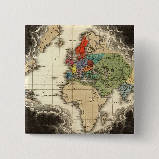 Upptäckten av America 1498 AD Knapp (Framsida)