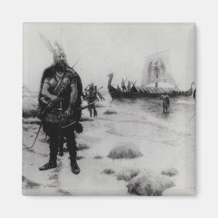 Upptäckten av Amerika av Leif Eriksson Magnet