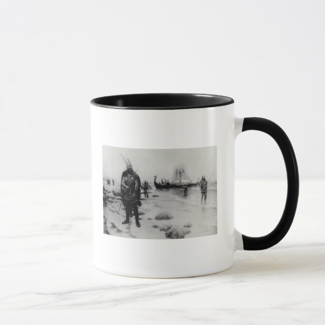 Upptäckten av Amerika av Leif Eriksson Mugg (Höger)