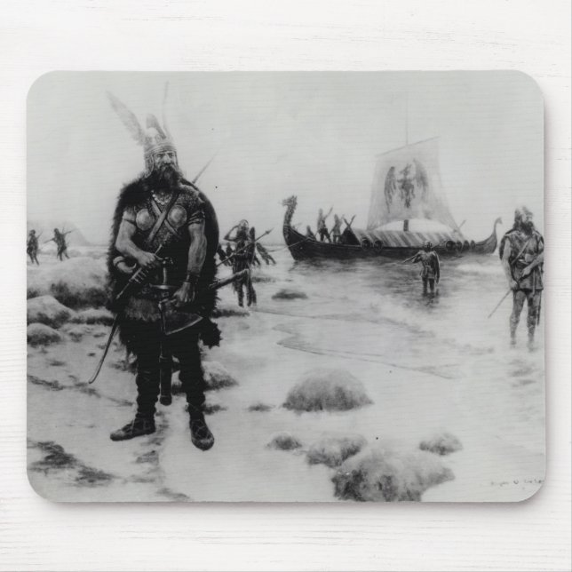 Upptäckten av Amerika av Leif Eriksson Musmatta (Framsidan)