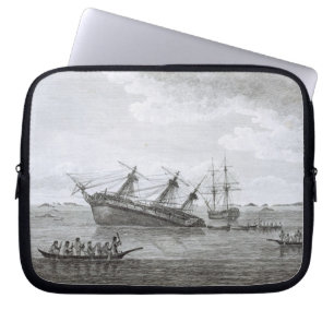 Upptäckten på stenarna i drottningen Charlottes Laptop Sleeve