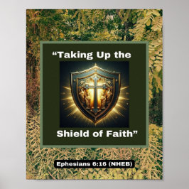 Upptagande av Faith Shield of Faith - 8 x 10 Poste Poster