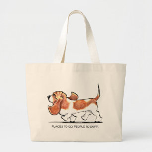 Upptagen Bassethund Jumbo Tygkasse