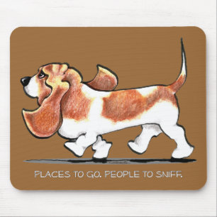 Upptagen Bassethund Musmatta