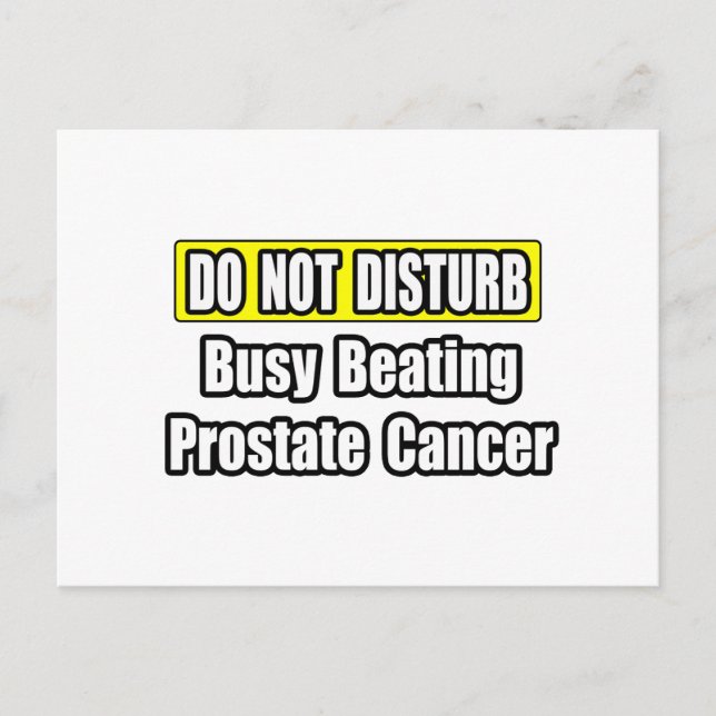 Upptagen behandling av prostatacancer vykort (Framsida)