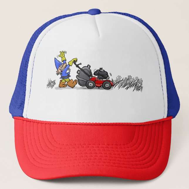 Upptagen Gnome. Truckerkeps (Framsida)