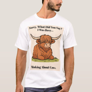 Upptagen med att Tänka på Kor – Highland Ko 1 T Shirt