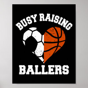 Upptagen med att uppfostra Byllers Fotboll Bysketb Poster