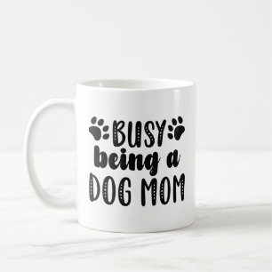 upptagen som Hund Mamma Kaffemugg