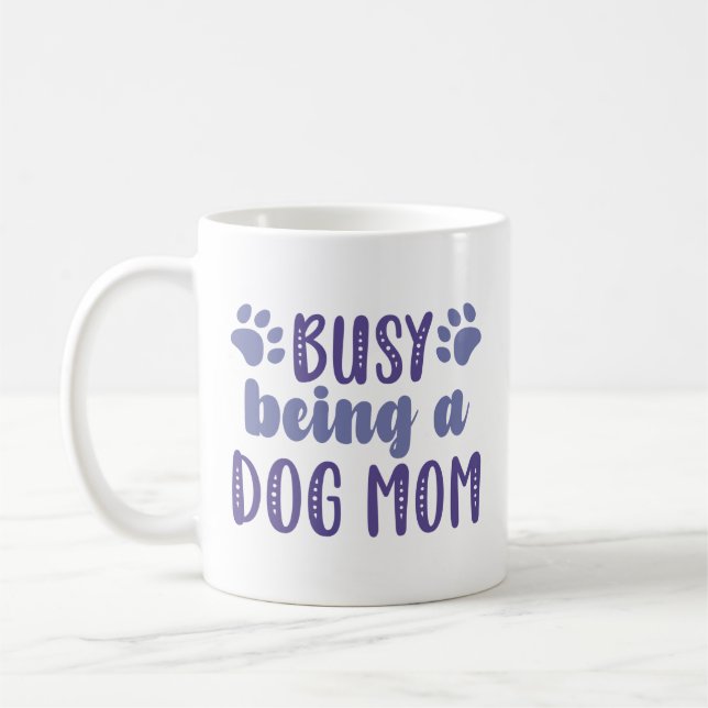 upptagen som Hund Mamma Kaffemugg (Vänster)