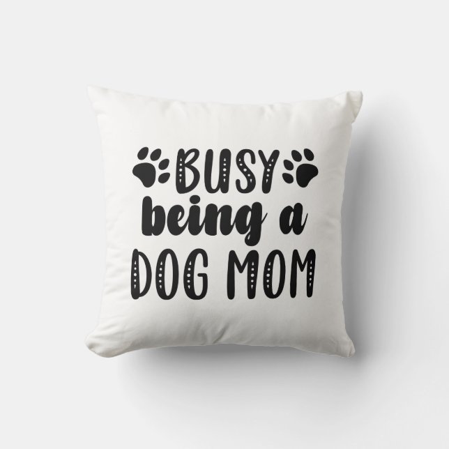 upptagen som Hund Mamma Kudde (Framsida)
