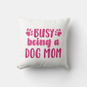 upptagen som Hund Mamma Kudde