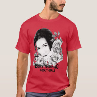 UPPTAGEN TÄNKER PÅ FLIKOR present T Shirt