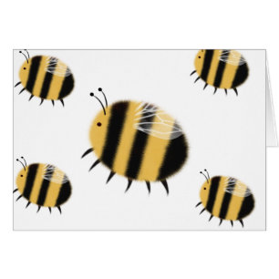 Upptaget bi - bzzzz hälsningskort