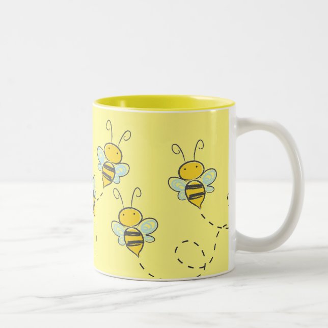 Upptaget bi Två-Tonad mugg (Höger)
