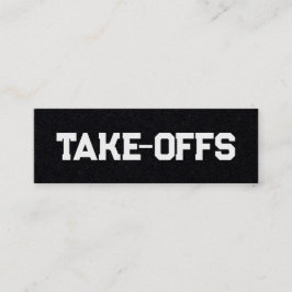 Upptagningar Mini Visitkort