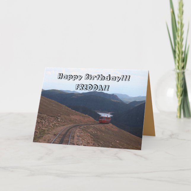 Upptill av Pikes nå en höjdpunkt hälsningkortet Kort (Framsida)