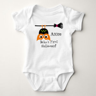 Upptill Uggla Halloween Baby Bodykostym T Shirt