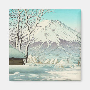 Upptining efter snö vid Oshiono Hasui Kawase Magnet
