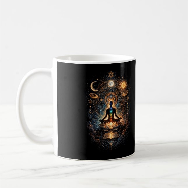 Uppvaknande av den inre kosmos kaffemugg (Vänster)