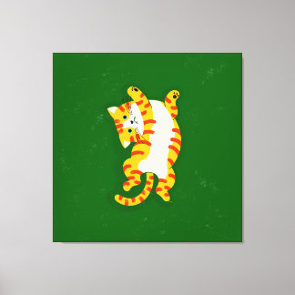 Uppvaknande katt canvastryck