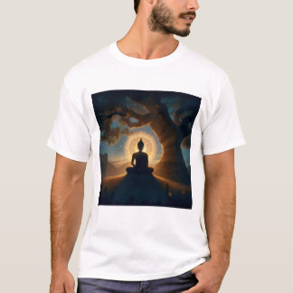 Uppvaknande under Bodhiträdet - Buddha meditation T Shirt