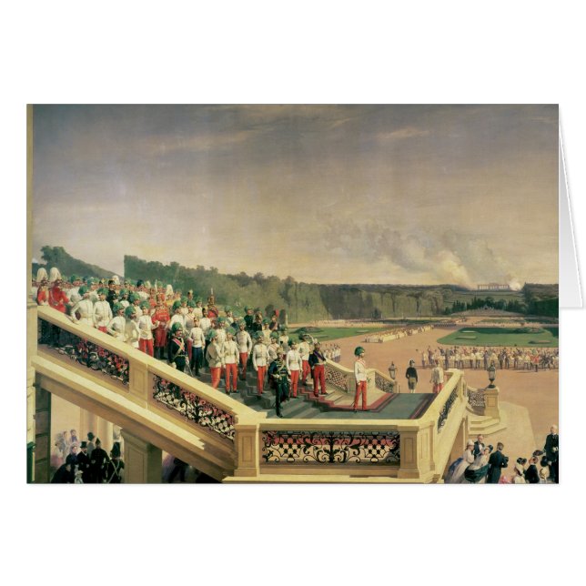 Uppvakta banketten i trädgårdarna av den hälsningskort (Framsidan Horizontal)