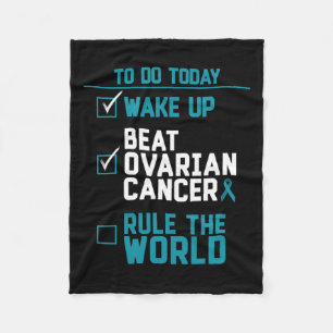 Uppvakta bröstcancer Ovariancancerregel i världen Fleecefilt