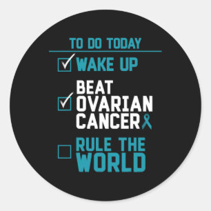 Uppvakta bröstcancer Ovariancancerregel i världen Runt Klistermärke