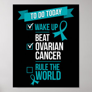 Uppvakta bröstcancer Ovariancancerregel Världen 1 Poster