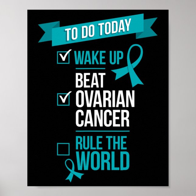 Uppvakta bröstcancer Ovariancancerregel Världen 1 Poster (Framsidan)