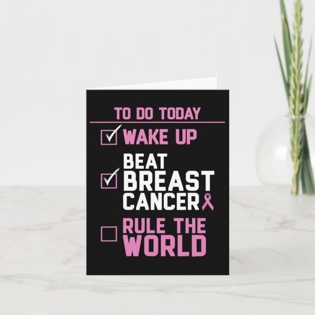 Uppvakta bröstcancerregeln Världen 2 Kort (Framsida)