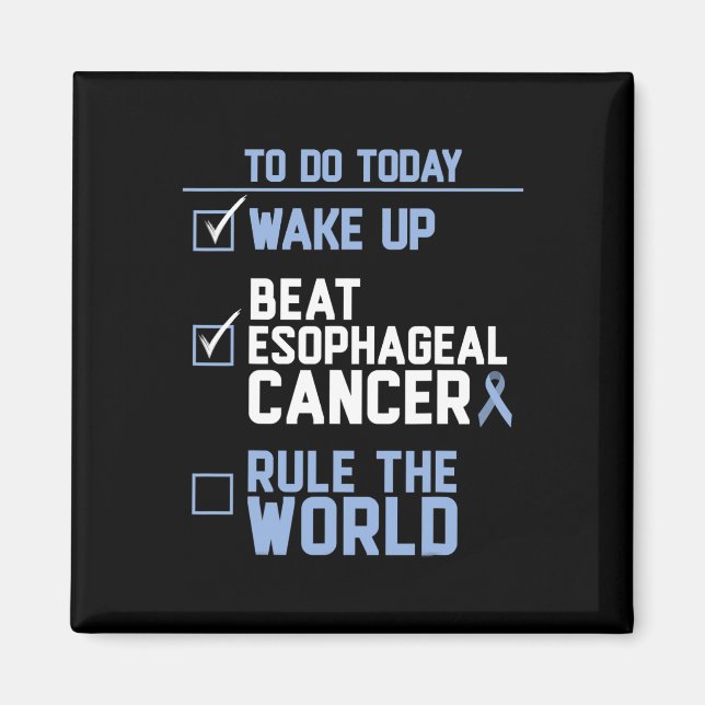 Uppvakta "Esophageal Cancer" Regel 1 Magnet (Framsidan)