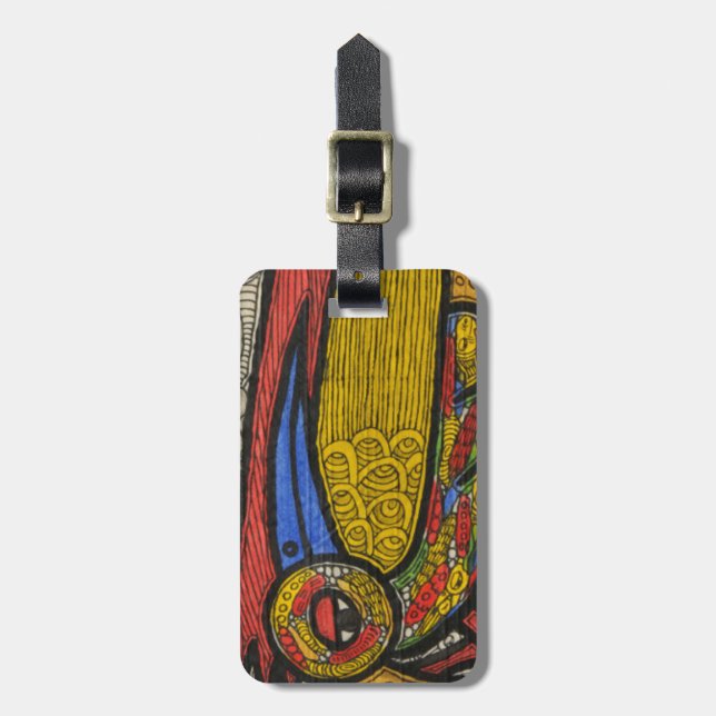 Uppvakta fåglar bagagebricka (Vertikal Framsida)