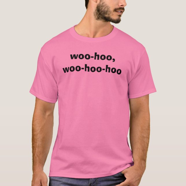 uppvakta-hoo, uppvakta-hoo-hoo t shirt (Framsida)