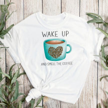 Uppvakta kaffet - vattenfärgade kaffebönor