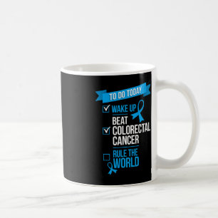 Uppvakta kolorektalcancerregeln i världen kaffemugg