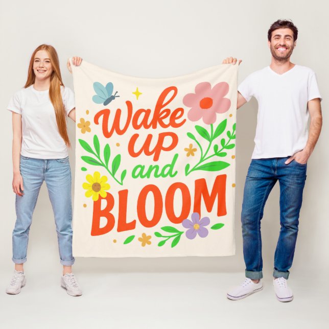 Uppvakta och blåsa Mysigt inspiration Fleecefilt (På plats)