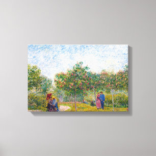 Uppvakta par i den Voyer d'Argensonen parkera Gogh Canvastryck