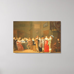 Uppvakta plats, 1644 (olja på kanfas) canvastryck