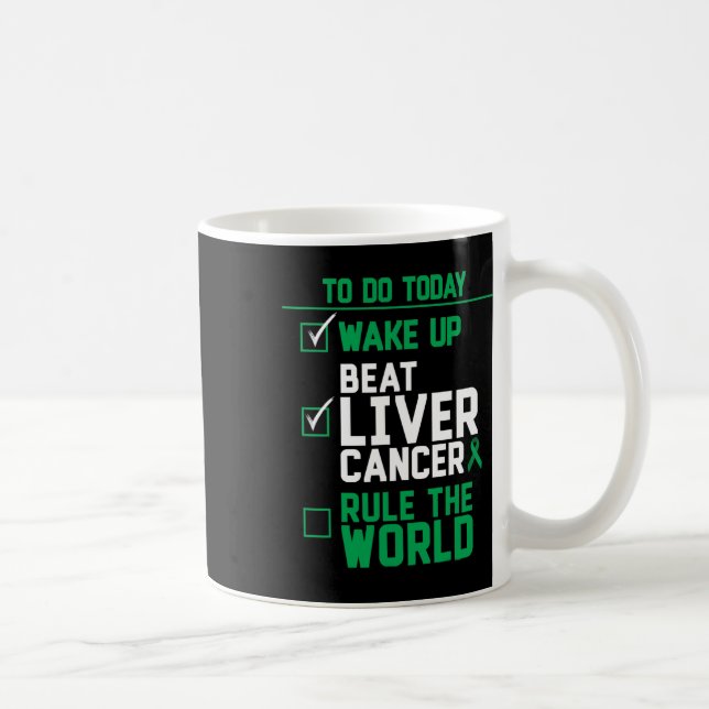 Uppvakta reglerna om levercancer i världen kaffemugg (Höger)