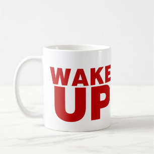 Uppvakta rödkaffe Mugg