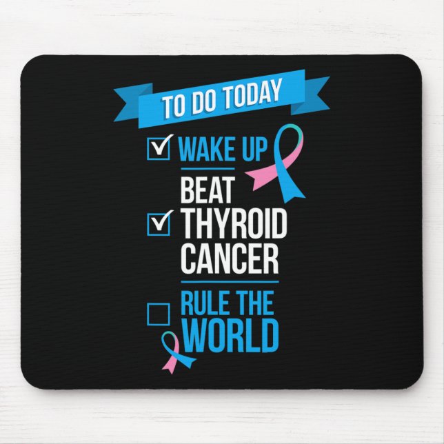 Uppvakta Thyroid Cancer Regel i världen Musmatta (Framsidan)