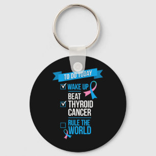 Uppvakta Thyroid Cancer Regel i världen Nyckelring