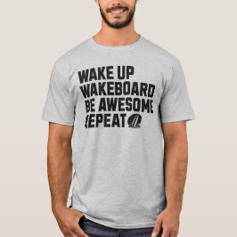 Uppvakta Wakeboard-aktionen i Fantastisk vid uppre T Shirt