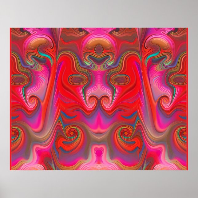 Uppvänd men även vänd - Ken Gage Art Poster (Framsidan)